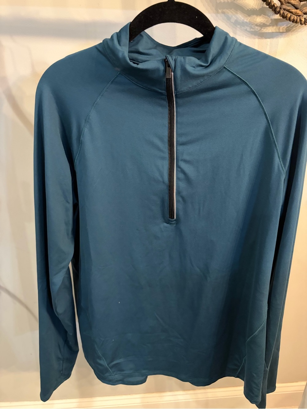 all in motion Teal Half-Zip Long-Sleeve Performance Top size large